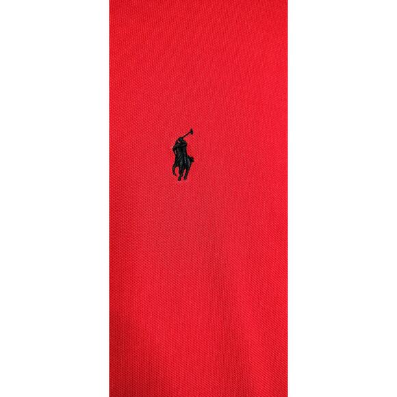 M794)Polo Ralph Lauren Men's Classic Fit XL Red Long Sleeve Cotton Black Pony - Picture 5 of 8